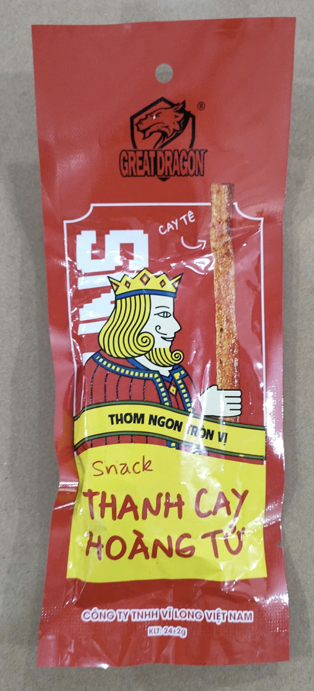 Gói Thanh Cay Hoàng Tử Vĩ Long 24g